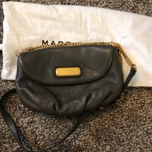 Marc by Marc Jacobs crossbody bag gun metal gray.